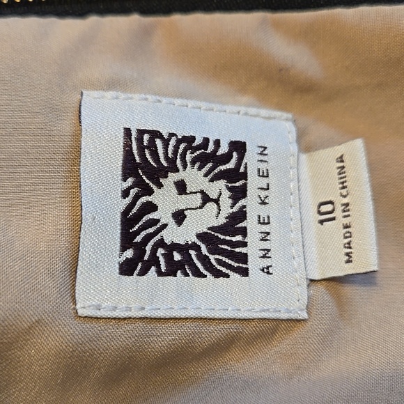 Anne Klein black and tan sleeveless dress Sz 10 - Picture 7 of 10